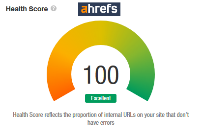 lucasdemelo.de SEO Freelancer in Frankfurt: Ahrefs Health Score